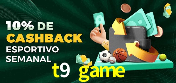 10% de bônus de cashback na t9 game
