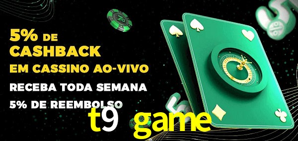 Promoções do cassino ao Vivo t9 game